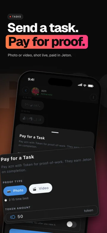 Send a task, pay for proof: the Pay for a Task sheet with photo or video proof